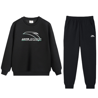 安踏运动套装男大童卫衣长裤