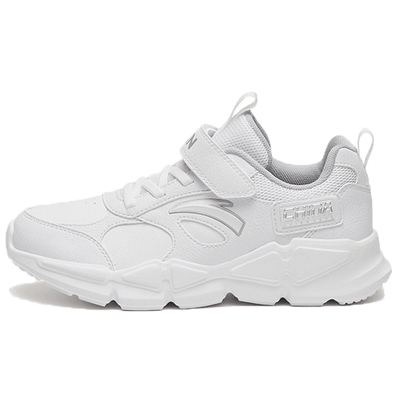 安踏男童小白鞋革面运动鞋