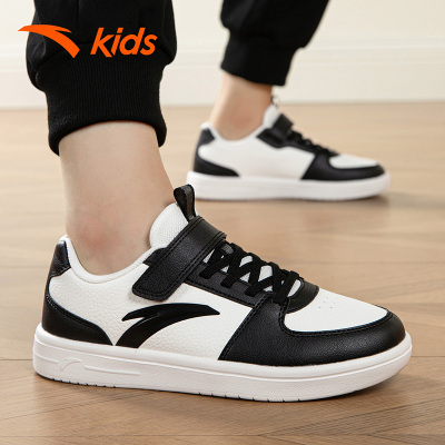 安踏儿童中大童秋冬新款板鞋男鞋低帮运动鞋百搭平底休闲鞋男童鞋