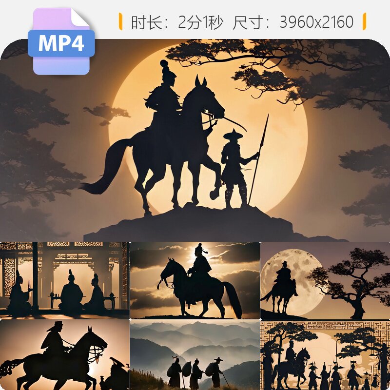 高清古人将军帝王侠客高僧合集纪录片秦汉征战历史宝剑视频素材
