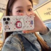 由里公园ins可爱软萌新年红波点苹果西高地17适用17pro苹果17ProM