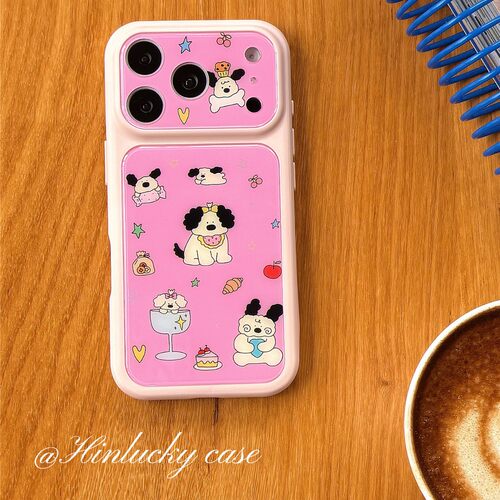 Hinlucky日韩ins可爱卡通小狗适用苹果17手机壳iphone16promax大
