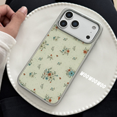 WOOWOOWOO小众ins田园风清新小碎花手机壳适用iphone16promax苹果