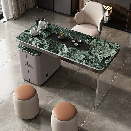 轻奢现代亚克力茶桌烧水壶一体式