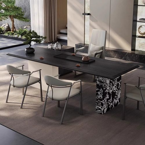 轻奢现代新中式设计师款家用茶台