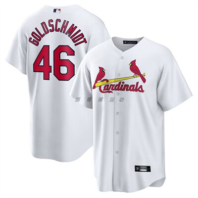 圣路易斯红雀队 St Louis Cardinals 46#GOLDSCHMIDT男子棒球服
