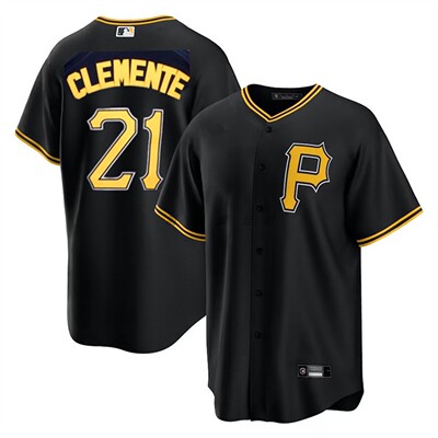 匹兹堡海盗队 Pittsburgh Pirates 21#CLEMENTE男子运动棒球服