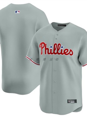 费城费城人队    Philadelphia Phillies 男子刺绣透气棒球服