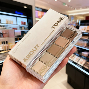 韩国AboutTone五色眼影盘02/06日常修容阴影大地色棕色日常淡妆
