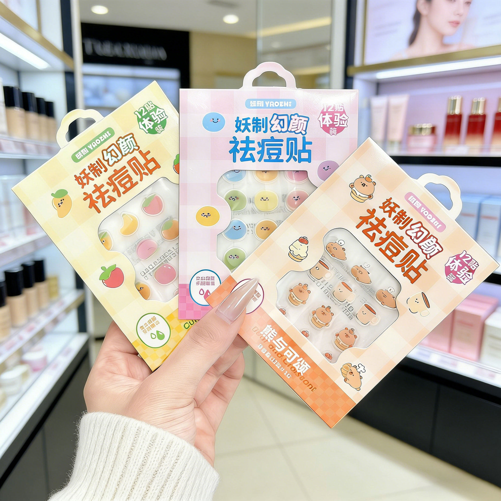 妖制幻颜痘痘贴女轻薄防水透气温和舒缓遮痘贴可爱可上妆日夜可用,美容护肤/美体/精油,面部痘痘贴,淘宝优惠券,粉丝福利购,淘宝优惠卷