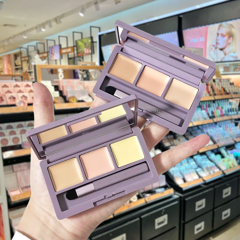 尔木萄三色遮瑕膏巨遮暇液强力遮盖斑点痘印黑眼圈脸部水润遮瑕盘,彩妆/香水/美妆工具,遮瑕,淘宝优惠券,粉丝福利购,淘宝优惠卷