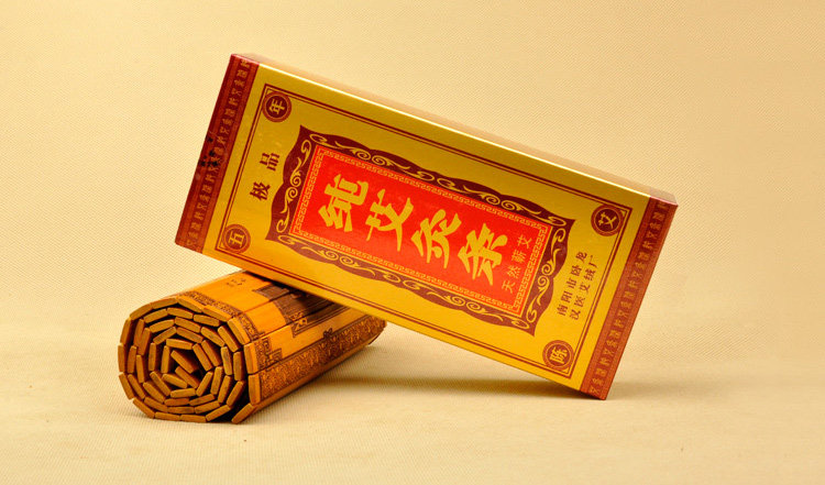 南阳汉医艾条 五年陈艾条 纯艾灸条 手工清艾叶艾草条 金艾绒艾灸