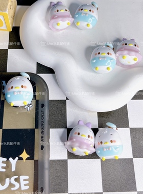 日单散货唐纳德黛西圆滚滚浴球公仔DIY滴胶奶油胶手机壳配件公仔