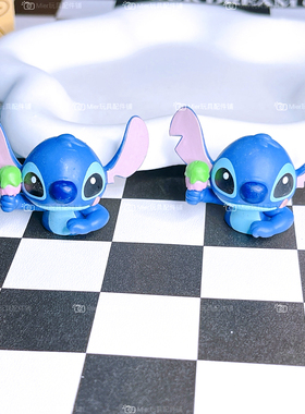 日单散货星际史迪仔阿金DIY奶油胶手机壳材料微缩玩具食玩公仔