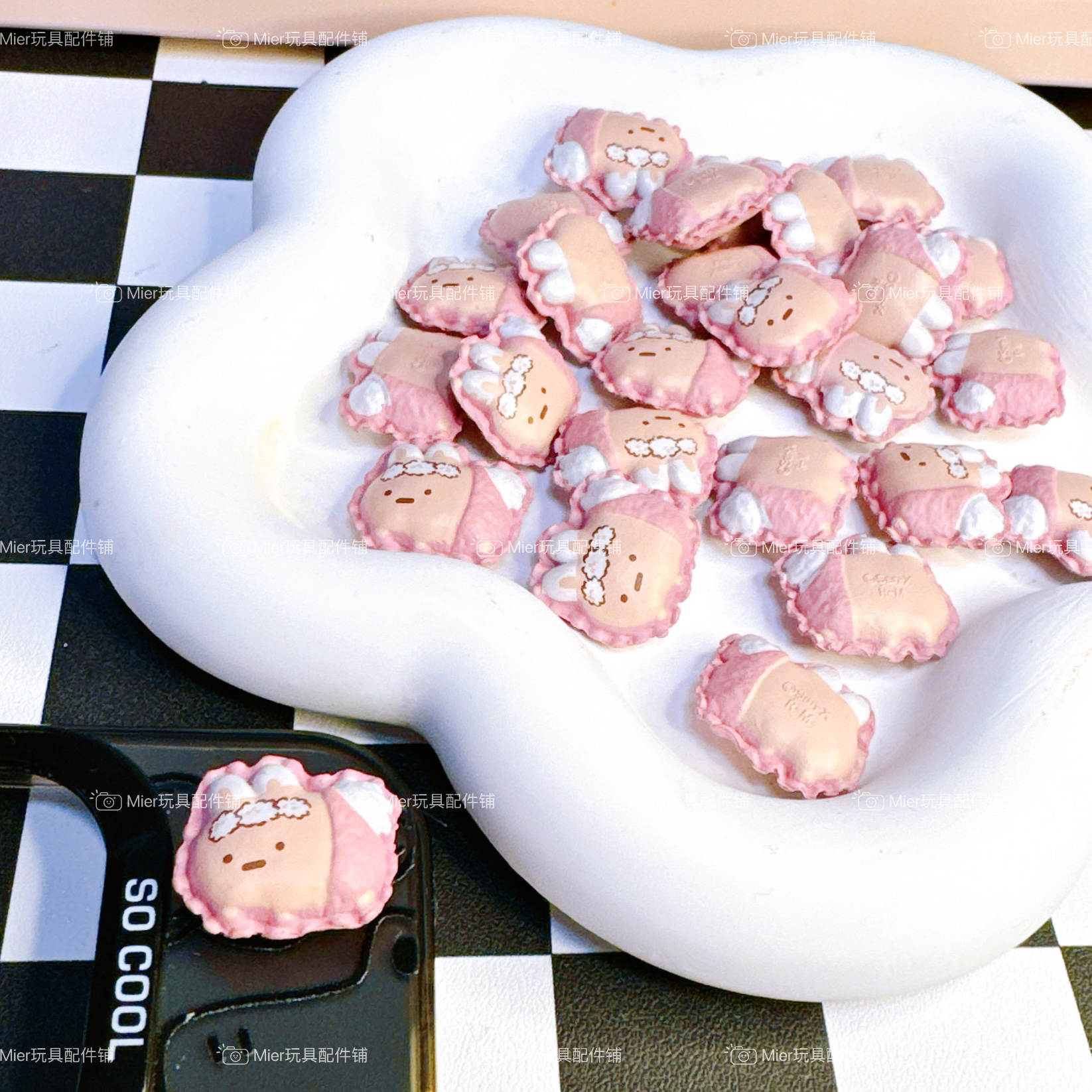 祖国版rement食玩角落生物系列兔子抱枕配件摆件场景diy材料手机