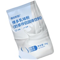 零反 博多家园乳味粉奶茶伴侣奶精植脂末1KG易溶速泡免煮袋装