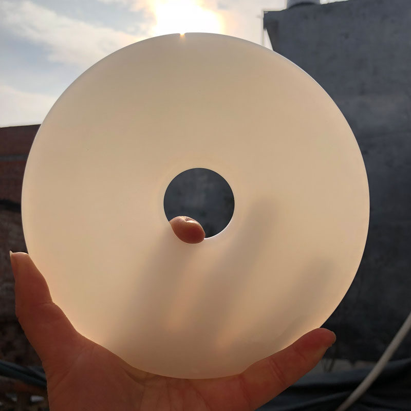 白玉平安扣摆件玉石大平安扣玉璧摆件送证书