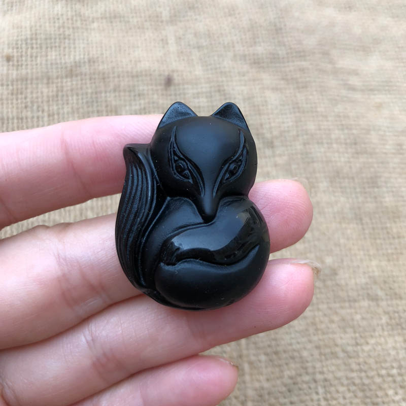 狐狸吊坠天然玉佩护身挂件送证书