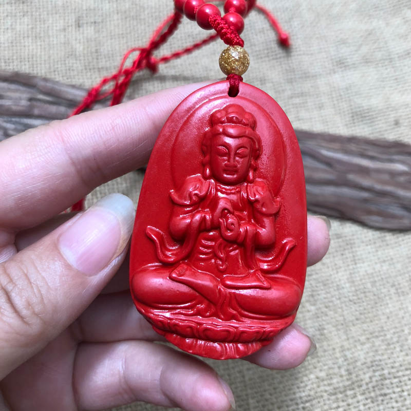 大日如来帝王红玉佩吊坠送证书