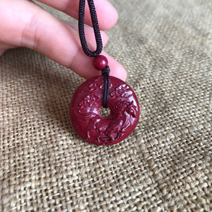 飞黄腾达生肖马平安扣项链紫金砂马到成功吊坠祥马送证书