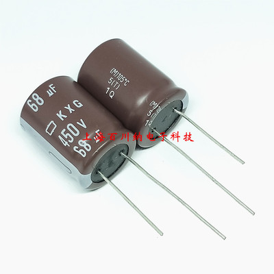 日本化工电解电容 450v68uF 18X25 105度 黑金刚KXG高频低阻 68UF