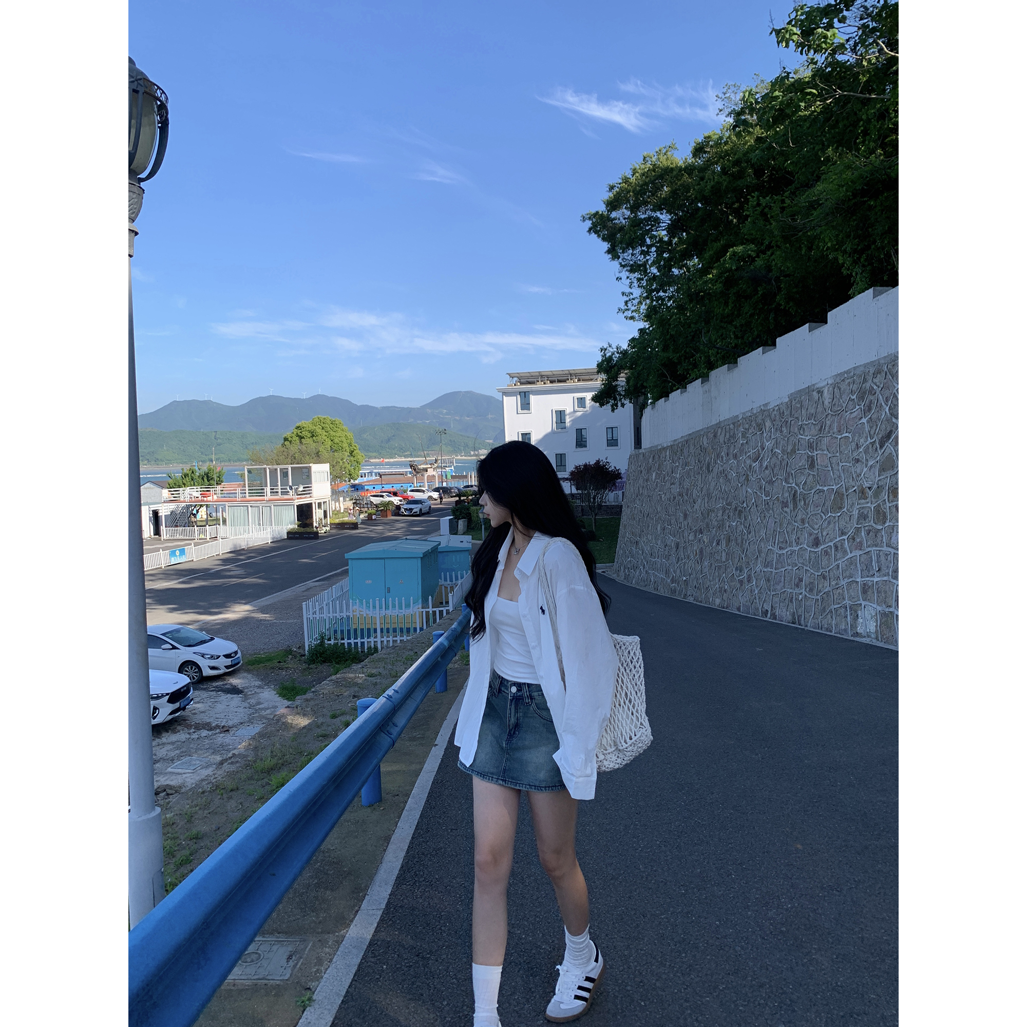 YAQING新款显瘦气质女春季白色长袖高级感设计感休闲百搭衬衫