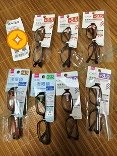 老光镜100度350度 便携式 日本老花镜男女款 高清防蓝光折叠眼镜时尚