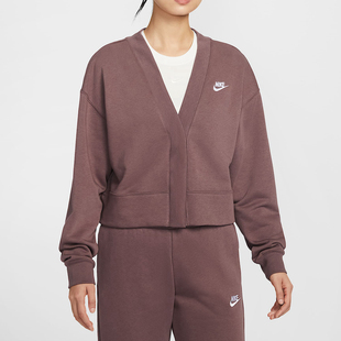 Fleece女子宽松薄绒开衫 Club Sportswear 耐克Nike
