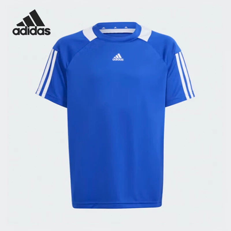 Футболка с коротким рукавом с поясом на вороте, дышащие спортивные шорты Adidas/ для подростков