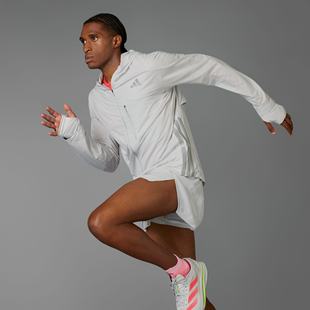 阿迪达斯专业运动男子箱根限定系列跑步运动修身连帽夹克外套