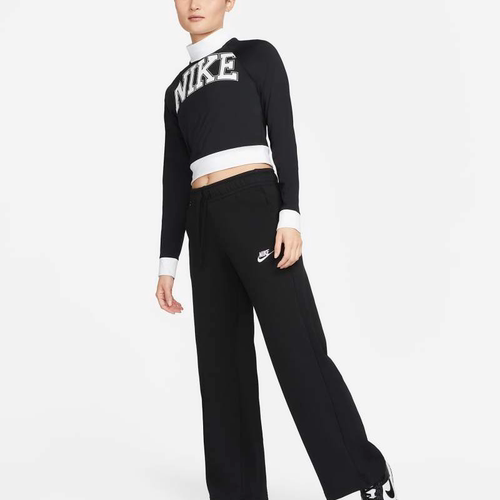 耐克Nike Club Fleece女子中腰阔腿薄绒运动裤FB2728