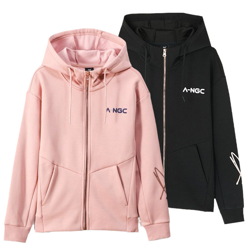 361女装运动服外套2021春秋季新款361度连帽开襟运动卫衣健身服女