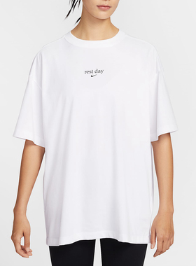 耐克NikeDri-FIT 女子 Oversize 风速干短袖T恤