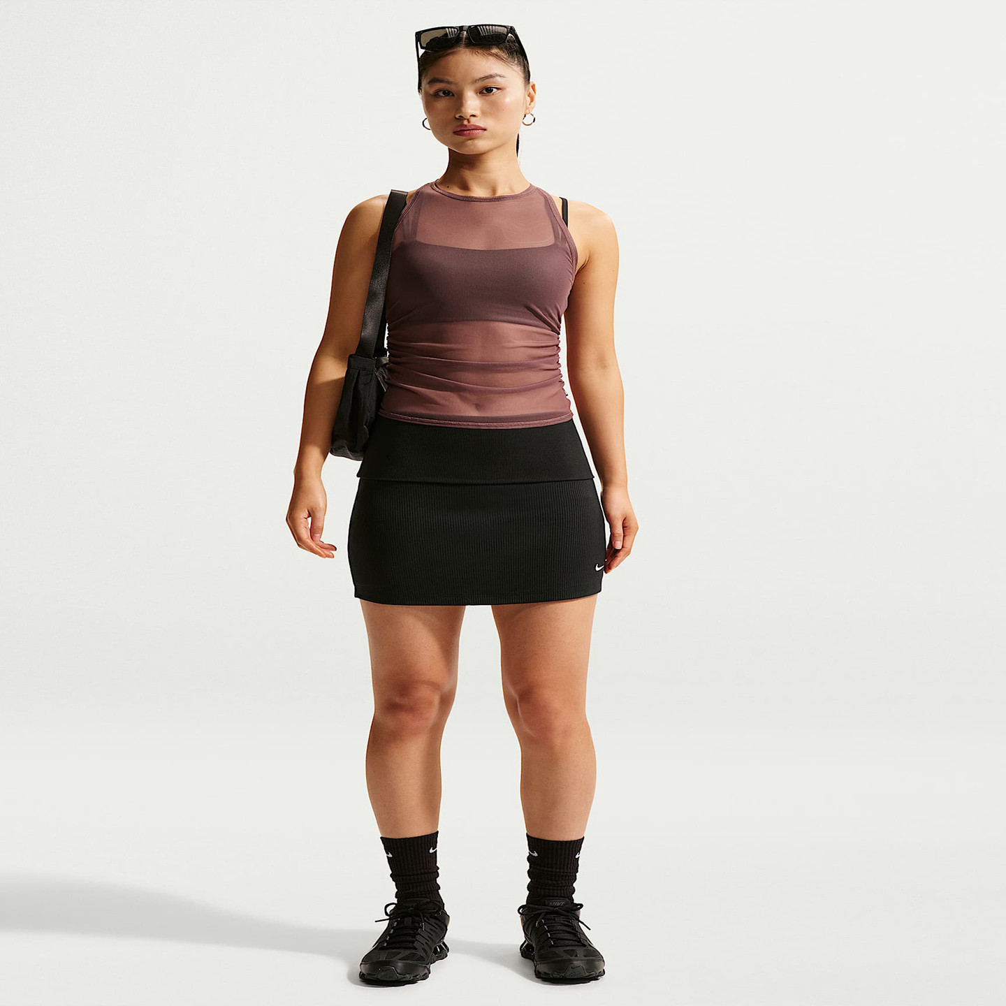 Nike/耐克Sportswear Chill Knit女子中腰紧身罗纹裤裙IF0576