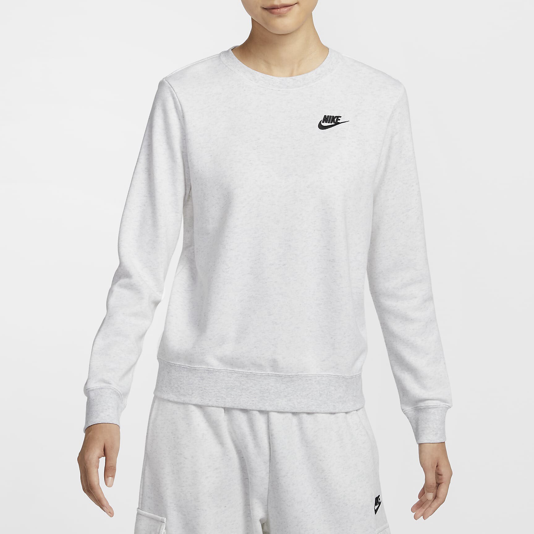 Nike/耐克Club Fleece女子薄绒圆领运动衫DQ5474