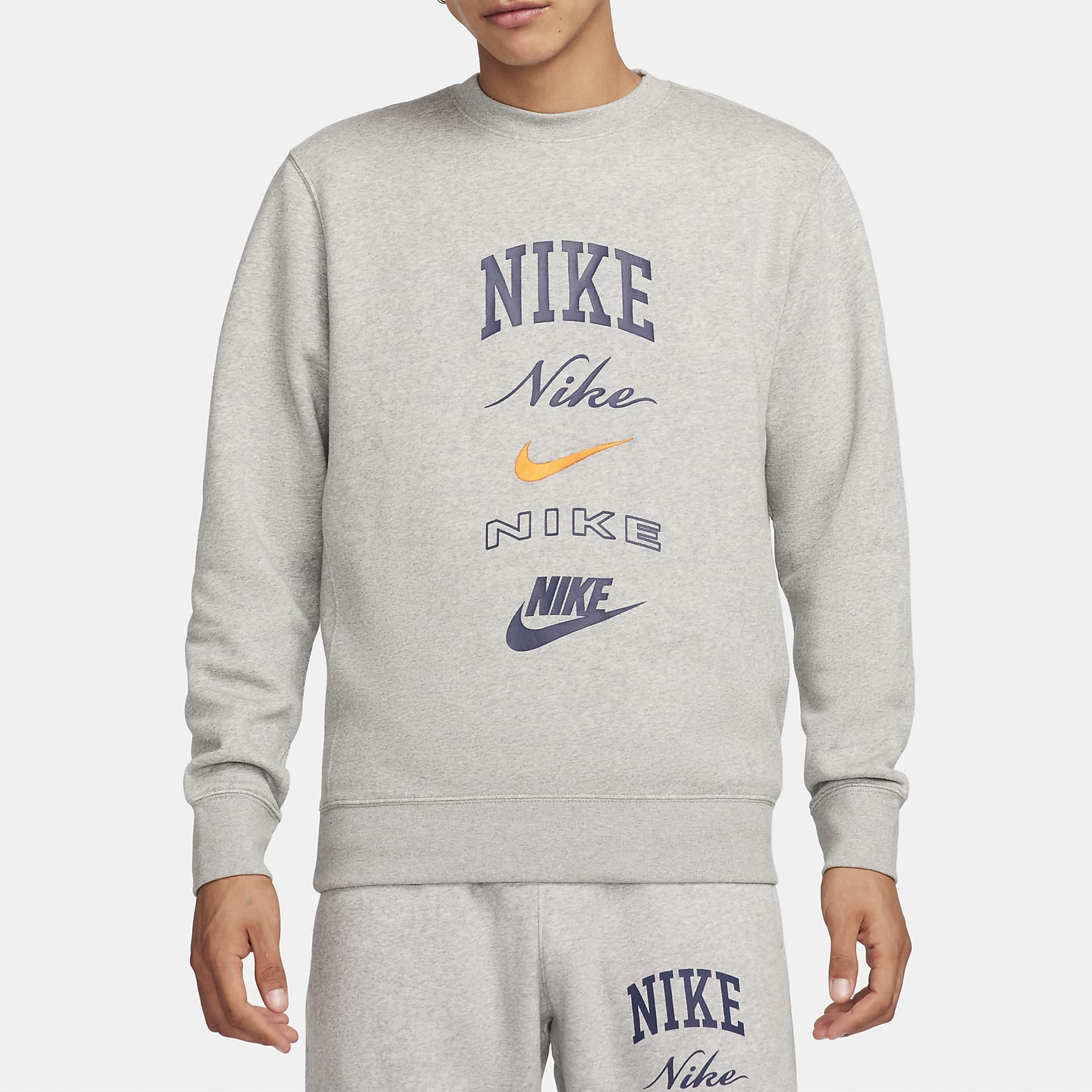 耐克Nike Club Fleece男子长袖加绒圆领运动衫FN2611