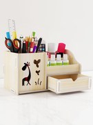 kệ đựng đồ trang điểm Cửa hàng bách hóa Hồng Thắng nhỏ tươi và đáng yêu retro Bắc Âu phụ nữ lược lưu trữ trang điểm xô trẻ em văn phòng phẩm giữ bút sáng tạo - Trang chủ thùng đựng quần áo