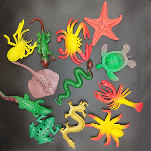 海绵海洋动物吸泡大海洋宝宝膨胀玩具动物泡大动物模型水精灵礼物