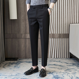 秋季商务正装西裤男修身垂感休闲西装长裤A33-P75，男装西服套装，星座301D-6
