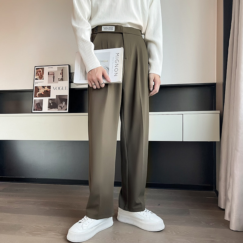 轻熟风春装休闲裤男垂感西裤韩版潮流宽松阔腿长裤K9001-P68,男装休闲裤,星座301D-6