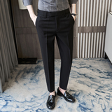 秋季商务正装西裤男修身垂感休闲西装长裤A33-P75，男装西服套装，星座301D-6