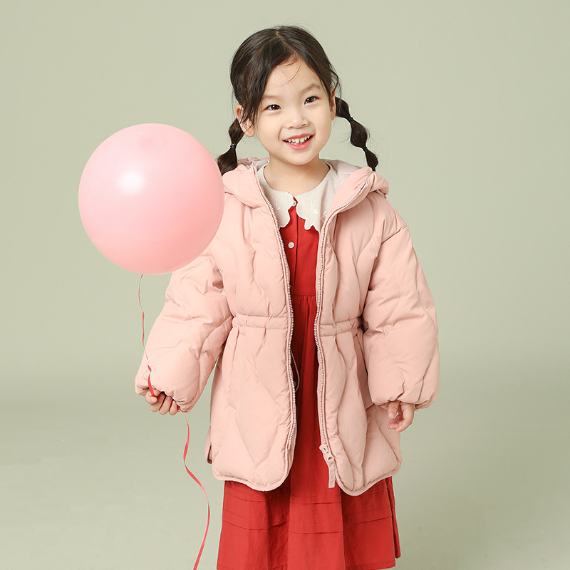 大牌折扣宝宝羽绒服中长款小童冬