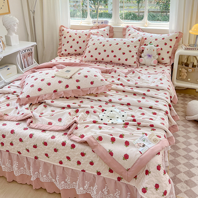 A类全棉夏凉被四件套纯棉空调被