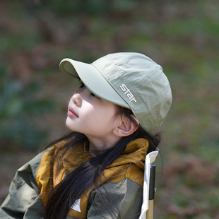 儿童帽子夏季男女童鸭舌帽夏季薄款速干防晒帽棒球帽户外遮阳帽潮