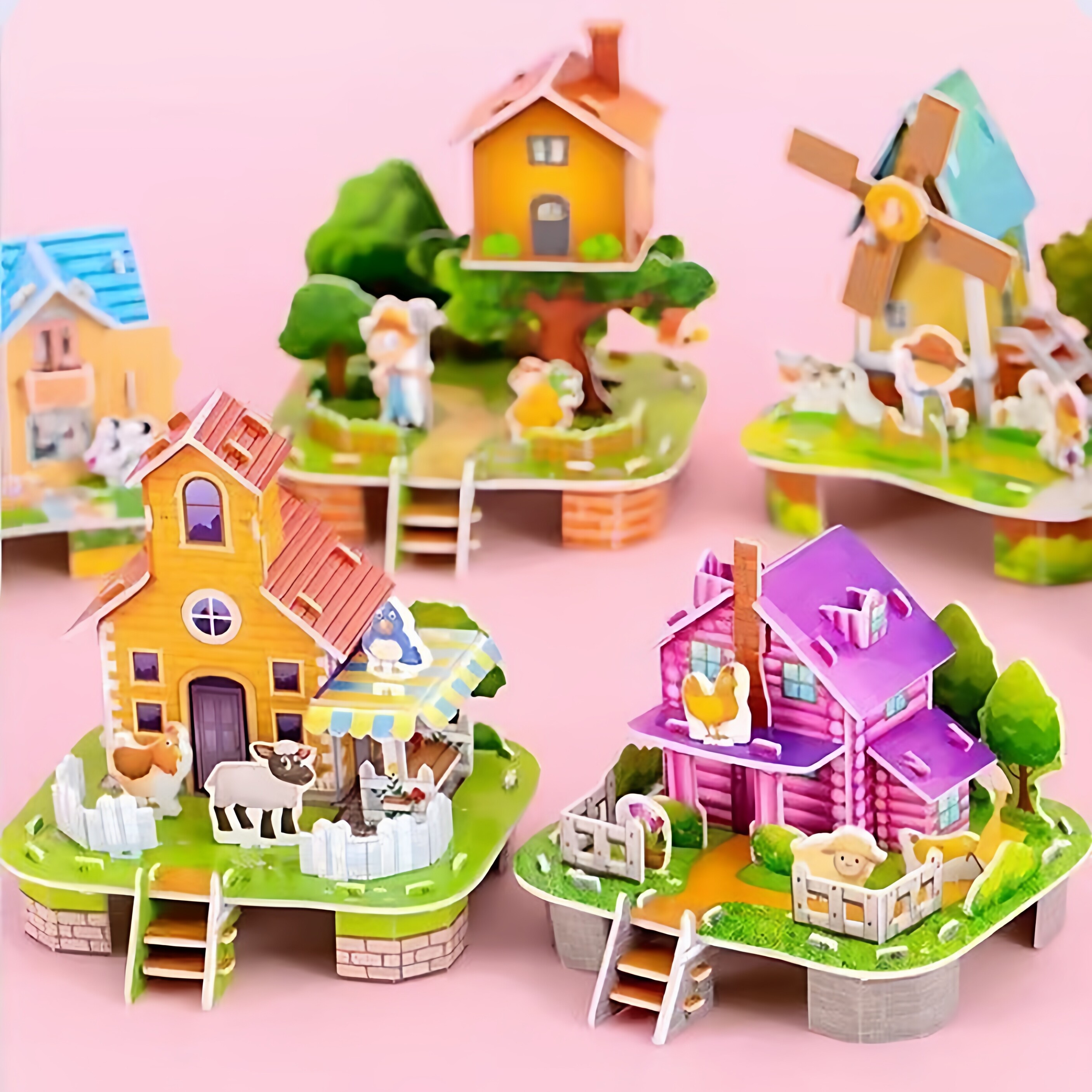 3d立体拼图幼儿园益智玩具创意儿童小礼物小学生开学奖励实用礼品