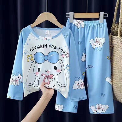 网红爆款玉桂狗衣服大耳狗睡衣春秋季女儿童薄家居服 Cinnamoroll