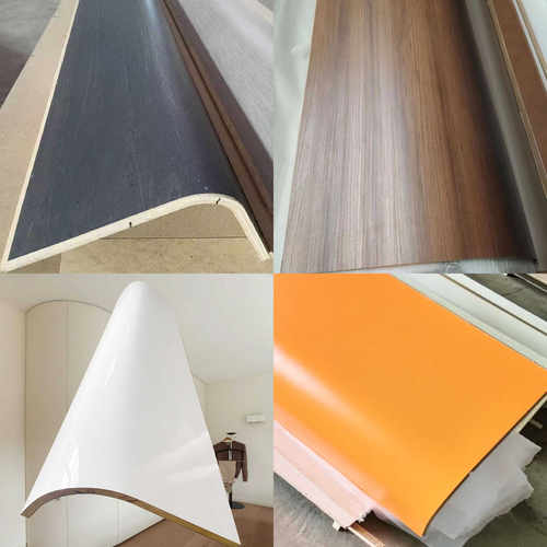 弯曲板高定圆弧形板包柜子