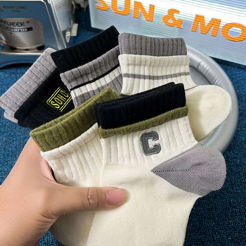诸暨袜子男夏季短袜潮纯棉