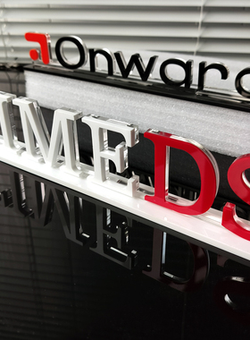 桌面亚克力水晶字公司直播间摆台件透明logo定制立体广告立牌摆台