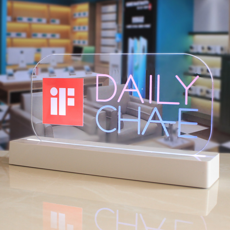 手机店展示牌led发光数码广告牌亚克力定制吧台价格立式菜单桌牌